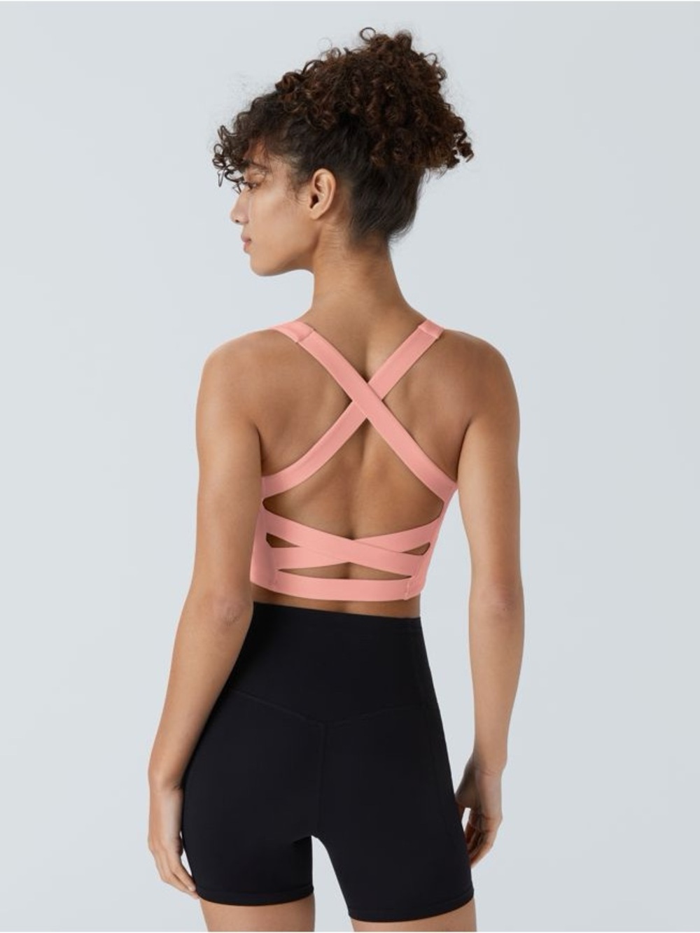 SoftlyZero™ Airy Square Neck Backless Crisscross Cropped Yoga Tank Top-UPF50 XL